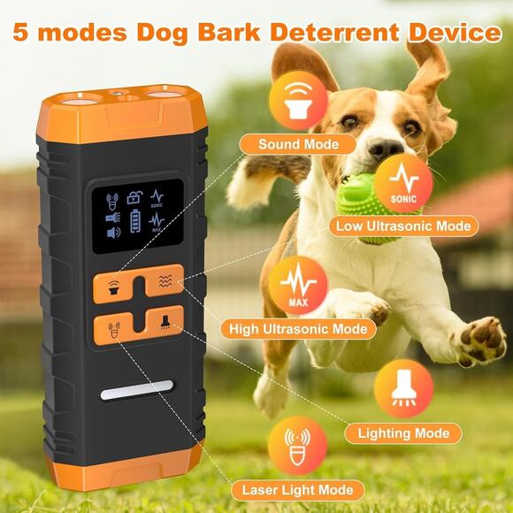 Dog Bark Deterrent Device, 2025 Anti Barking Device for Dogs 2X Ultrasonic to St - Picture 4 of 5